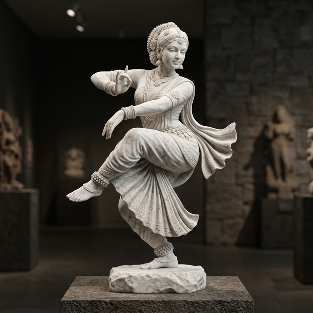 Divine Dancer — Hand-carved Makrana Marble Unique Design Articals