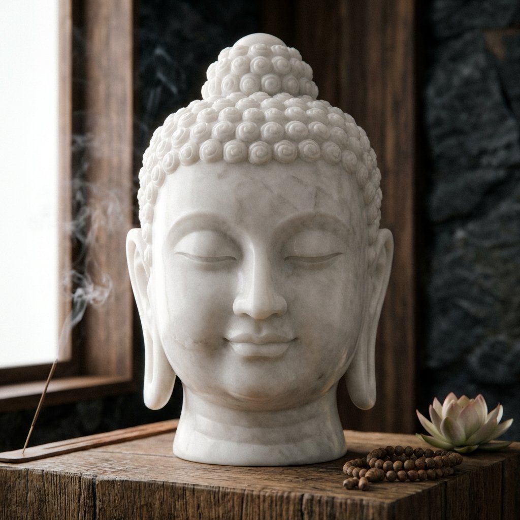 Meditative Buddha Head