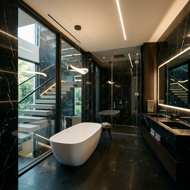 Mansion Master Bathroom