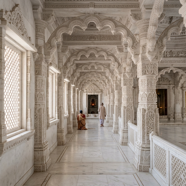 Temple Pillared Corridors